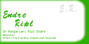 endre ripl business card